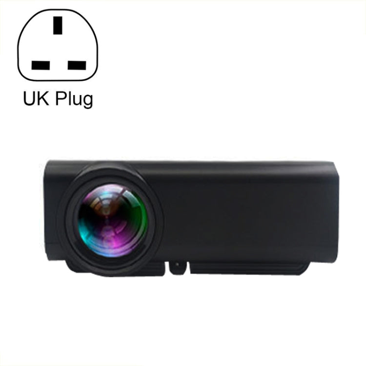 YG530 โปรเจคเตอร์ LED ขนาดเล็กสำหรับบ้าน ความละเอียด HD 1080P ปลั๊ก US, ปลั๊ก EU, ปลั๊ก UK, ปลั๊ก AU