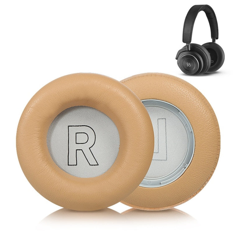หูฟังครอบฟองน้ำหนังแท้ 2 ชิ้นสำหรับ B&O BeoPlay H7 / H9 / H9i, H7 / H9 / H9i (สีดำ), H7 / H9 / H9i (สีแอปริคอต)