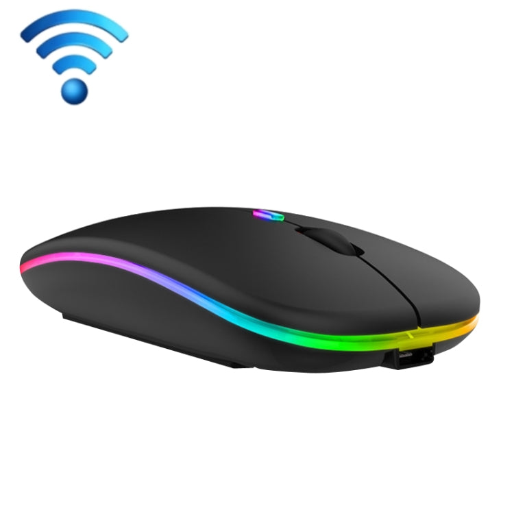 เมาส์ไร้สาย C7002 2400DPI 4 ปุ่ม มีไฟสีสันสดใส 2.4G สีขาว 2.4G ทองกุหลาบ 2.4G ดำ 2.4G เงินเทา โหมดคู่ สีขาว โหมดคู่ สีดำ โหมดคู่ สีเงิน โหมดคู่ สีทอง