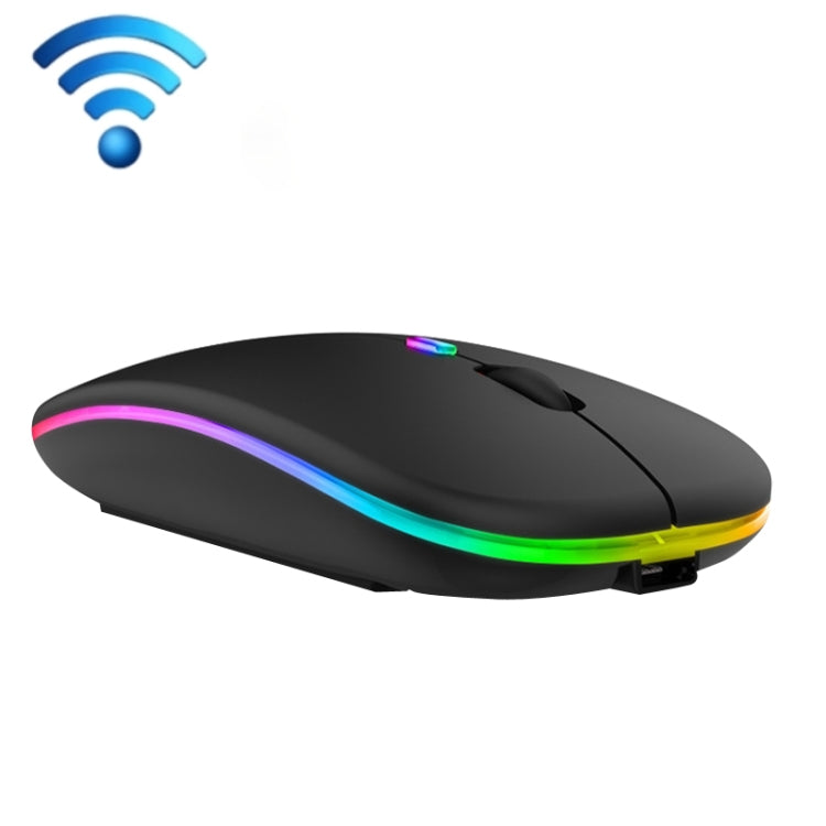 เมาส์ไร้สาย C7002 2400DPI 4 ปุ่ม มีไฟสีสันสดใส 2.4G สีขาว 2.4G ทองกุหลาบ 2.4G ดำ 2.4G เงินเทา โหมดคู่ สีขาว โหมดคู่ สีดำ โหมดคู่ สีเงิน โหมดคู่ สีทอง