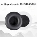 2pcs Protein Skin Sponge Earphone Cover For Beyerdynamic T51P/T50P/T51I