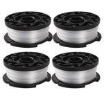 เส้นเชือกตัดหญ้าไนลอน 4-in-1 สำหรับเครื่องตัดหญ้า BLACK+DECKER, 4 ชิ้น