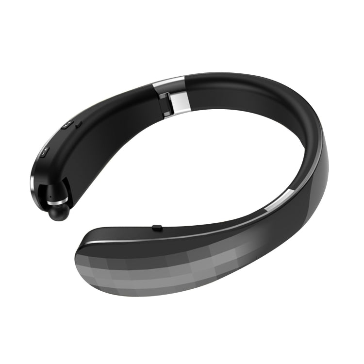 หูฟัง Bluetooth แบบพับได้คล้องคอ ปรับความยาวได้, สีดำ, สีขาว