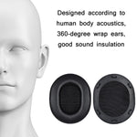 หูฟังครอบหนังโปรตีน / แถบคาดหัว 2 ชิ้นสำหรับ Audio-Technica ATH-M70X