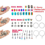 ชุดทำกำไลเครื่องประดับการ์ตูนคริสตัลสีสันสดใสสำหรับเด็ก DIY 71 ชิ้น T-11