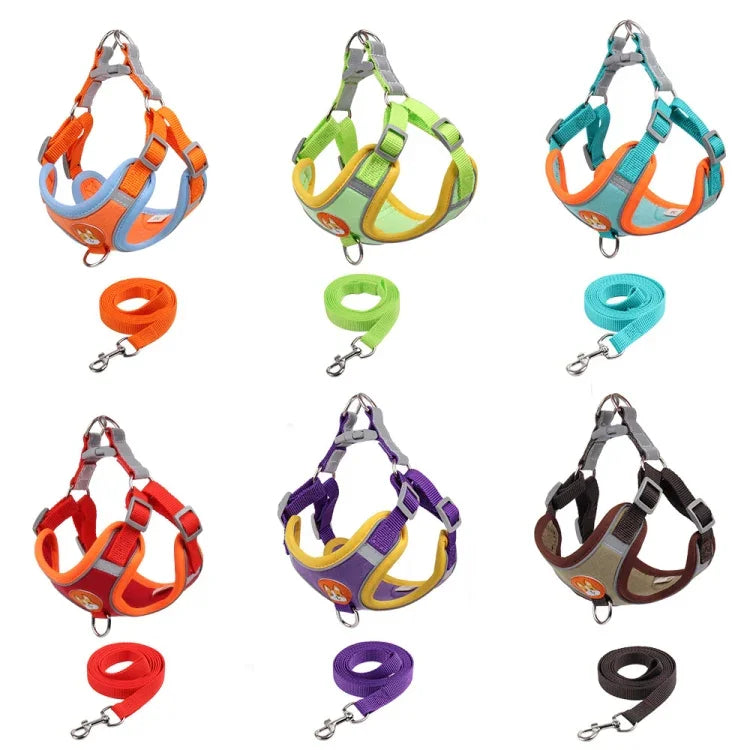 สายรัดอกสัตว์เลี้ยง BL-867 สายจูงสุนัขสะท้อนแสง, ขนาด:, S, M, L, XL