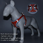 สายรัดอกสัตว์เลี้ยง BL-867 สายจูงสุนัขสะท้อนแสง, ขนาด:, S, M, L, XL