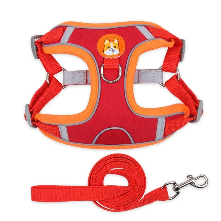 สายรัดอกสัตว์เลี้ยง BL-867 สายจูงสุนัขสะท้อนแสง, ขนาด:, S, M, L, XL