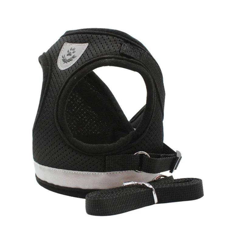 สายรัดอกสัตว์เลี้ยง BL-844 สายจูงสุนัขสะท้อนแสงและระบายอากาศ, ขนาด:, XS, S, M, L, XL