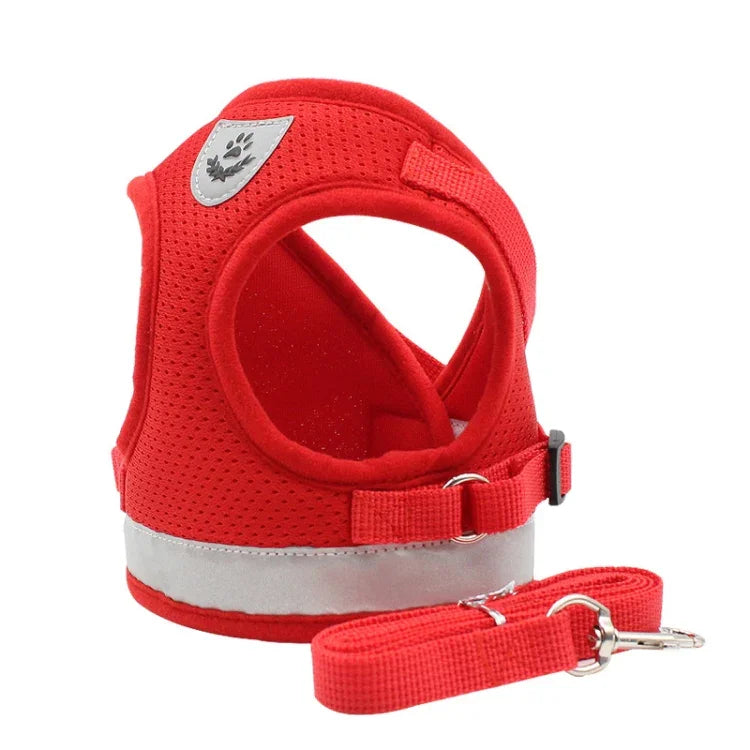 สายรัดอกสัตว์เลี้ยง BL-844 สายจูงสุนัขสะท้อนแสงและระบายอากาศ, ขนาด:, XS, S, M, L, XL