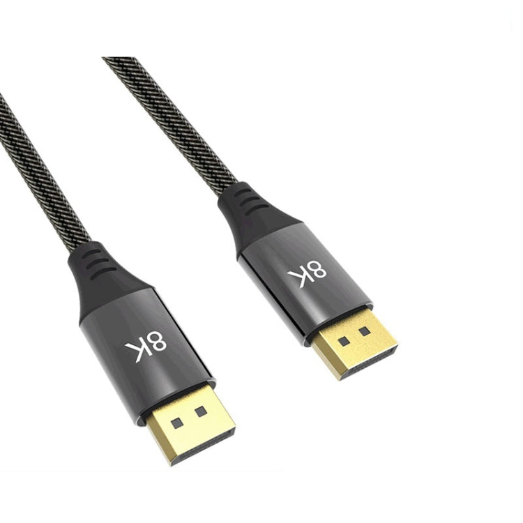 สายแสดงผล DisplayPort รุ่น DP1.4 เวอร์ชัน 8K ตัวผู้ต่อผู้ชาย สำหรับจอมอนิเตอร์คอมพิวเตอร์, ความยาว 0.5m, 1m, 1.5m, 2m, 3m, 5m, 7m, 10m