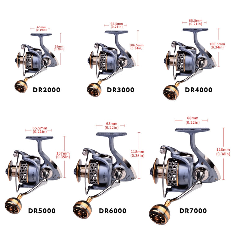 PROBEROS รอกตกปลาสายโลหะแบบหมุน, รุ่น:, DR2000, DR3000, DR4000, DR5000, DR6000, DR7000