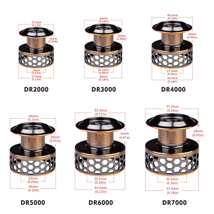 PROBEROS รอกตกปลาสายโลหะแบบหมุน, รุ่น:, DR2000, DR3000, DR4000, DR5000, DR6000, DR7000