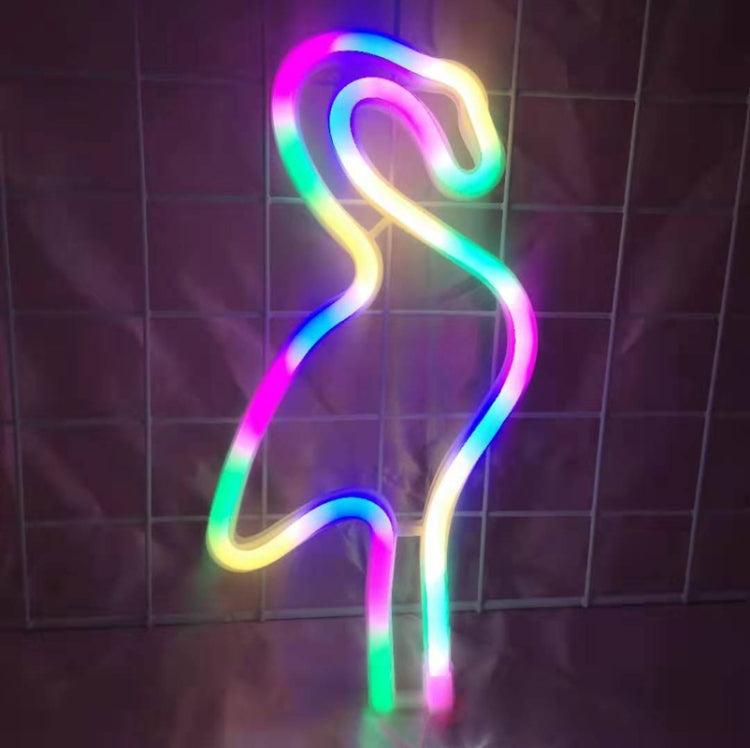 โคมไฟตกแต่งแบบนีออน LED สำหรับการจัดแสงกลางคืน แหล่งจ่ายไฟ: แบตเตอรี่หรือ USB, USB