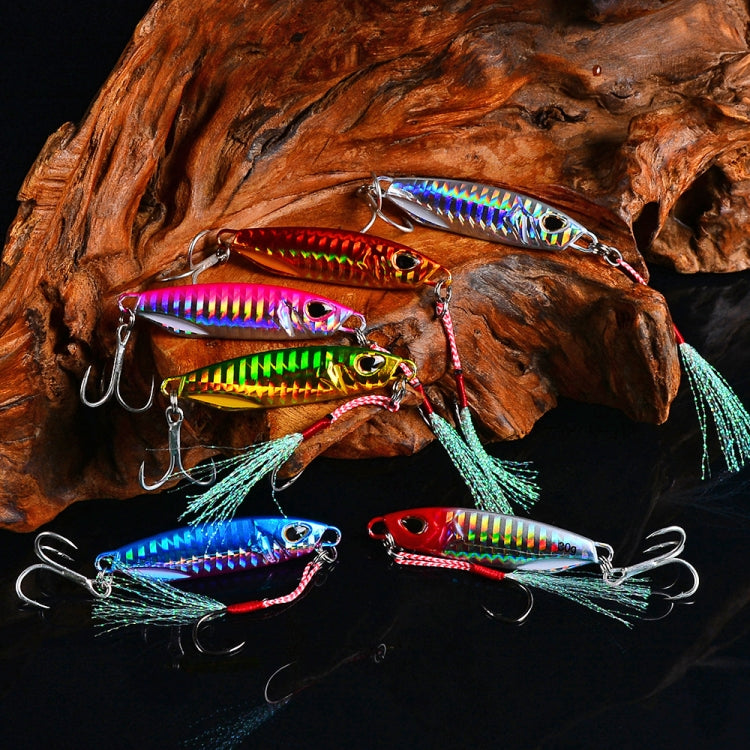 PROBEROS เหยื่อโลหะตะกั่วสำหรับตกปลา Iron Plate Lead Fish Far-Fluoch, 10กรัม, 15กรัม, 20กรัม, 30กรัม, 40กรัม, 50กรัม