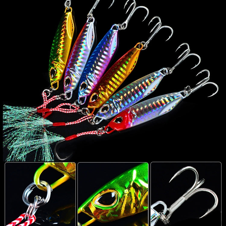 PROBEROS เหยื่อโลหะตะกั่วสำหรับตกปลา Iron Plate Lead Fish Far-Fluoch, 10กรัม, 15กรัม, 20กรัม, 30กรัม, 40กรัม, 50กรัม