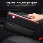 SUSISUN 049 Multifunctional Car Seat Slit Storage Box, Black, Brown, Wine Red, Beige