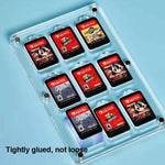 กล่องเก็บการ์ดเกมแม่เหล็กคริสตัลใส สำหรับ Switch, 9 ช่อง, 14 ช่อง, 27 ช่อง