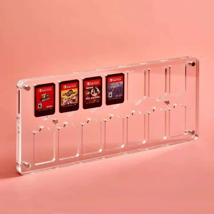กล่องเก็บการ์ดเกมแม่เหล็กคริสตัลใส สำหรับ Switch, 9 ช่อง, 14 ช่อง, 27 ช่อง