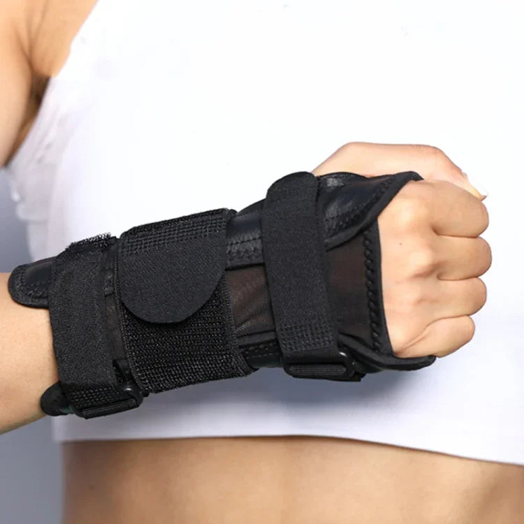 สายรัดข้อมือพร้อมแผ่นเหล็กยึดติด มีแผ่นเหล็ก
