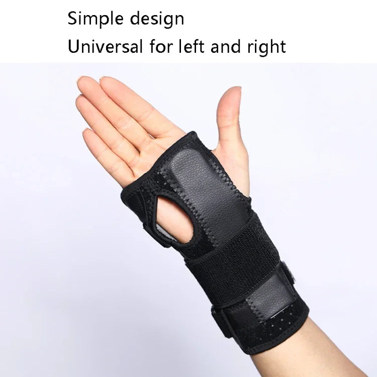 สายรัดข้อมือพร้อมแผ่นเหล็กยึดติด มีแผ่นเหล็ก