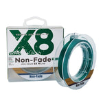สายตกปลา PE Pish Line NON-FADE X8 150 ม. รหัส 8 ขา ขนาด 0.8, 1.0, 1.2, 1.5, 2.0, 3.0, 4.0, 5.0, 6.0