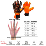 ถุงมือผู้รักษาประตู Ailsports ST5511 1 คู่ ป้องกันนิ้วหนาแบบลาเท็กซ์, ขนาด 5, 6, 7, 8, 9, 10, 11