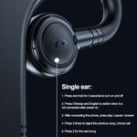 หูฟัง Bluetooth V5.2 แบบคล้องหูเดี่ยว M99, สีดำ, สีชมพู, สีดำ+แดง, สีดำ+น้ำเงิน, สีดำ+ขาว