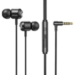 หูฟังมีสายแบบควบคุมพร้อมไมโครโฟน TS6000 3.5 มม. ข้อต่อโลหะ 2 ชิ้น, สีขาว, สีแดง, สีเขียว, สีดำ