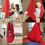 Kids Elastic Hammock Indoor Outdoor Swing, Size:, 1x2.8m (Red), 1x2.8m (Green), 1x2.8m (Dark Blue), 1x2.8m (Purple), 1x2.8m (Sky Blue), 1x2.8m (Silver Gray), 1x2.8m (Black), 1.5x2.8m (Red), 1.5x2.8m (Green), 1.5x2.8m (Dark Blue), 1.5x2.8m (Purple)