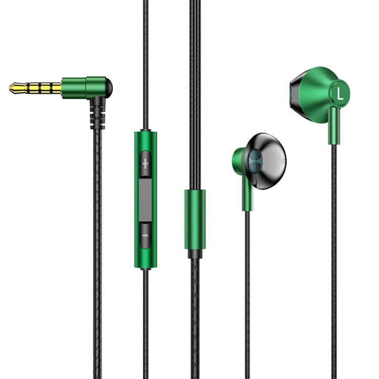 หูฟังเกมแบบมีสาย TS6800 ขั้วโลหะ 3.5 มม. ตัดเสียงรบกวน สีแดง สีเขียว สีดำ สีเงินเทา