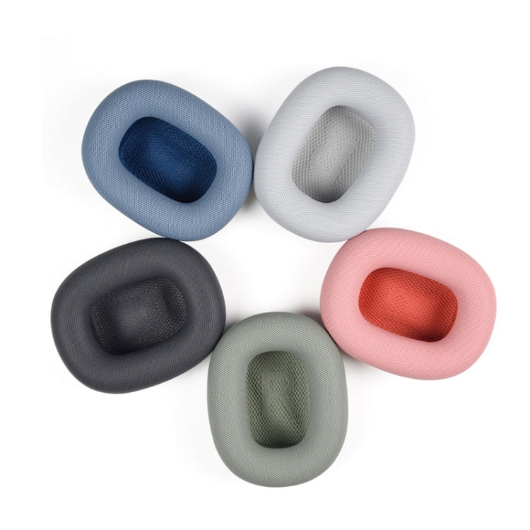 แผ่นรองหูโฟม 2 ชิ้น สำหรับ AirPods Max, หนังโปรตีนสีเทาอ่อน, หนังโปรตีนสีน้ำเงิน, หนังโปรตีนสีชมพู, หนังโปรตีนสีเขียว, ตาข่ายสีเทาเข้ม, ตาข่ายสีเทาอ่อน, ตาข่ายสีชมพู