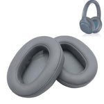 แผ่นฟองน้ำรองหูฟัง 2 ชิ้น สำหรับ SONY WH-XB900N, หนังโปรตีนสีเทา, สีฟ้าต้นฉบับ, สำหรับ SONY WH-XB900N (หนังโปรตีนสีดำ)