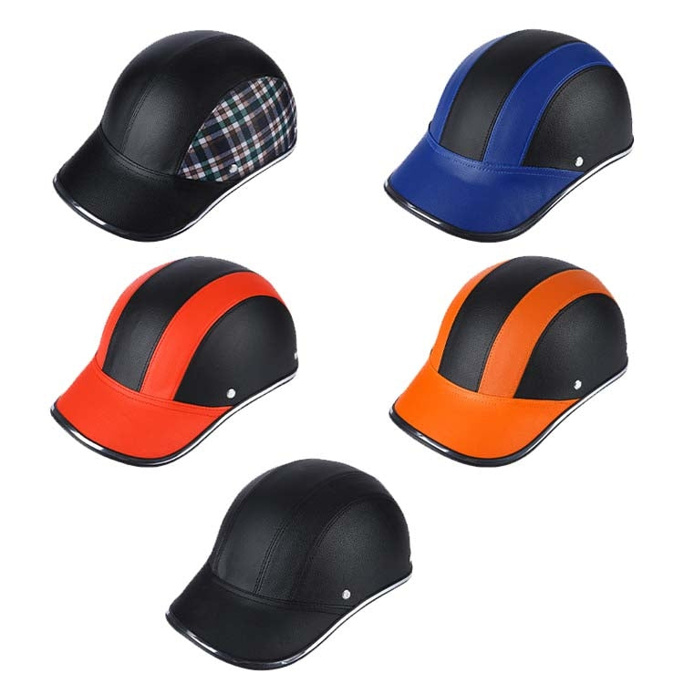 หมวกกันน็อคครึ่งใบฤดูร้อนน้ำหนักเบา BSDDP A0322, BSDDP A0322 (สีดำ), BSDDP A0322 (สีน้ำเงิน), BSDDP A0322 (สีแดง), BSDDP A0322 (สีส้ม), BSDDP A0322 (ลายตารางสีดำ)