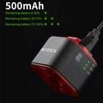 ไฟท้ายเบรกอัจฉริยะไวต่อแสง MEROCA XC02 ติดตั้งแบบเบาะ รองรับการติดตั้งท่อ