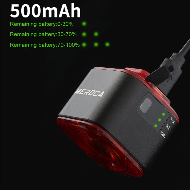 ไฟท้ายเบรกอัจฉริยะไวต่อแสง MEROCA XC02 ติดตั้งแบบเบาะ รองรับการติดตั้งท่อ
