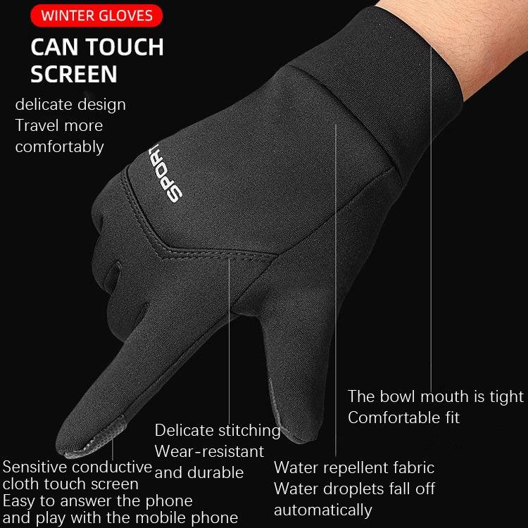 ถุงมือกำมะหยี่กันลื่นสำหรับกีฬากลางแจ้ง, M, L, XL