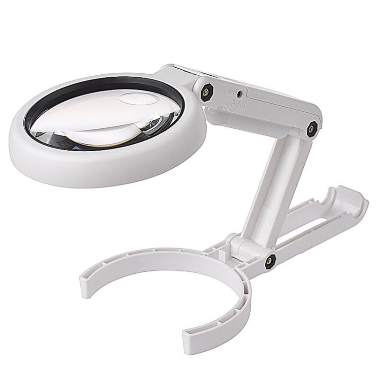 แว่นขยายแบบถือพร้อมไฟ LED ชาร์จ USB ขนาด 5X / 11X