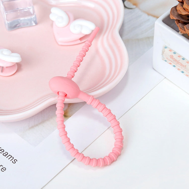 20 ชิ้น สายรัดซิลิโคนสำหรับจัดเก็บสายข้อมูล ความยาว 21 ซม. สีเขียว, น้ำเงิน, ส้ม, ชมพู, น้ำตาล, เทา, เหลือง, แดง