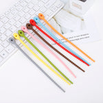 20 ชิ้น สายรัดซิลิโคนสำหรับจัดเก็บสายข้อมูล ความยาว 21 ซม. สีเขียว, น้ำเงิน, ส้ม, ชมพู, น้ำตาล, เทา, เหลือง, แดง