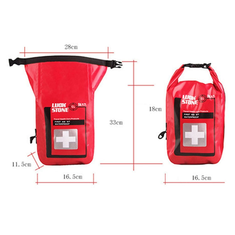 LUCKSTONE กระเป๋าสะพายกันน้ำสำหรับปฐมพยาบาลผจญภัยกลางแจ้ง ขนาด 5L