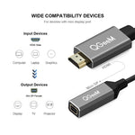 QGeeM QG-HD02 ตัวแปลง HDMI เป็น Mini DP แบบเดี่ยว