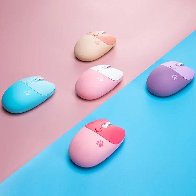 เมาส์ไร้สายสำหรับแล็ปท็อป 3 ปุ่ม น่ารัก เงียบ รุ่น M3, สเปค: รุ่นไร้สาย (สีชมพูมีชีวิตชีวา), รุ่นไร้สาย (ชานม), รุ่นบลูทูธไร้สาย (ชานม), รุ่นบลูทูธไร้สาย (ชมพู), รุ่นบลูทูธไร้สาย (แดง)