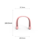 พัดลมพกพาแบบแขวนคอ USB รุ่น F2 สีขาว ชมพู น้ำเงิน เขียว