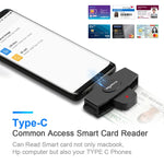 เครื่องอ่านบัตร CAC อัจฉริยะ Rocketek CSCR3 Type-C สำหรับธนาคาร การยื่นภาษี บัตร SIM/IC บัตรประชาชน