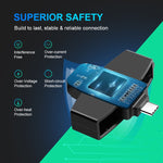 เครื่องอ่านบัตร CAC อัจฉริยะ Rocketek CSCR3 Type-C สำหรับธนาคาร การยื่นภาษี บัตร SIM/IC บัตรประชาชน