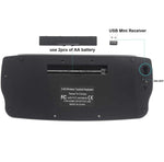 ชุดคีย์บอร์ดและเมาส์ไร้สาย MY-10 2.4G 78 ปุ่ม 1200 DPI แบบมินิ พร้อมลูกบอลควบคุม