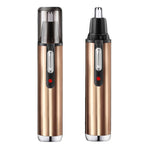 เครื่องตัดขนจมูกไฟฟ้า USB ชาร์จได้ พร้อมเครื่องโกนคิ้วและเครื่องโกนหนวด