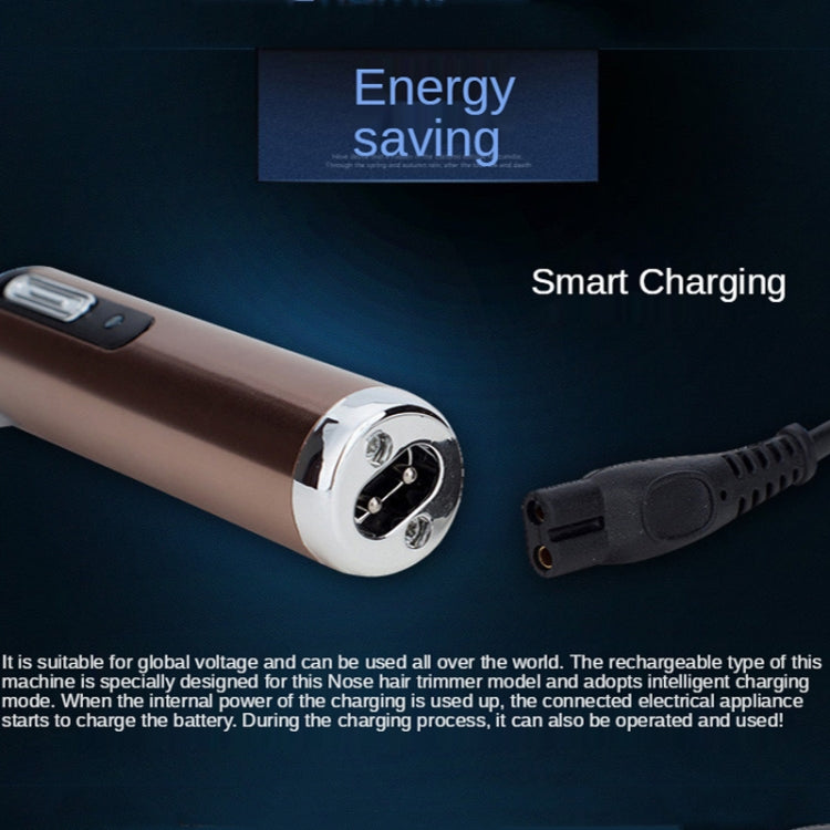 เครื่องตัดขนจมูกไฟฟ้า USB ชาร์จได้ พร้อมเครื่องโกนคิ้วและเครื่องโกนหนวด