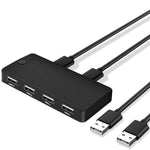 USB 2.0 HUB อเนกประสงค์ 2 เข้า 4 ออก